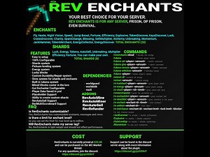 Minecraft RevEnchants Plugin setup tutorial Prison/SkyBlock/Cosmic