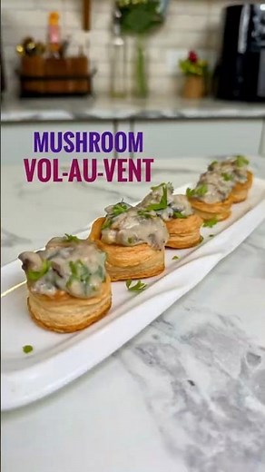 Mushroom Vol-au-vent | Easy French Appetizer Recipe