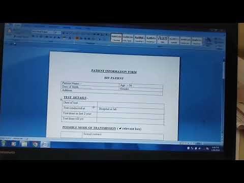 BP210P/Practical No -1Design a questionnaire using a word processing information particular disease