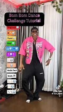 Detailed!!! trending Bom Bom Dance Challenge Tutorial on TikTok #dance #dancechallenge #tutorial