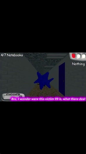 I didn't expect 99 to be there, it legit scared me in rl lol, #baldi #baldisbasics #viral #gaming