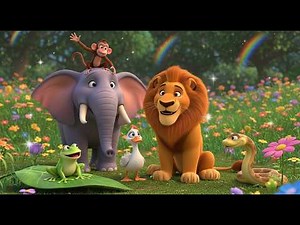 Animal Sounds at the Zoo | Zoo Animals Song | Learn Lion Elephant Monkey Sounds