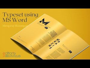 Typeset Using MS Word