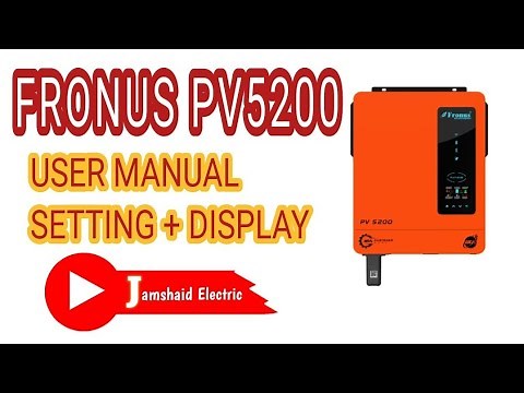 FRONUS PV5200 Solar Inverter User Manual settings | ‪@Jamshaid.Electric‬ |