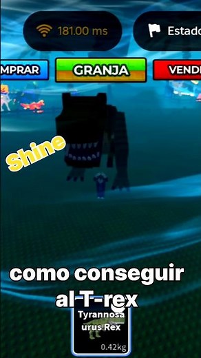 Como conseguir al T- rex , la criatura más feroz en animal raise #roblox