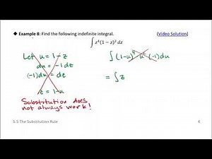5.5 The Substitution Rule: Example 8