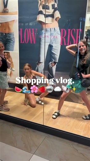 Shopping vlog #sunset #preppy #grwm #haul 🍉✨🐚☁️🪩🍓🌸🌊❤️