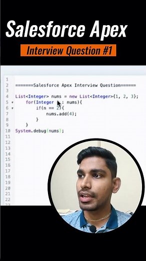 Salesforce Apex Interview Question | Code Output #salesforce #lwc #apex #code #agentforce #interview