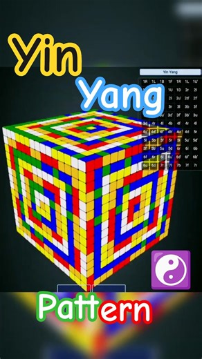 🧩Mesmerizing Yin Yang☯️ Pattern on a giant15x15x15 Rubik’s Cube🧊#puzzle #shortsfeed#oddlysatisfying🪩