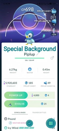 Special Background | Piplup | Pokemon Catching#communityday#pokemon#pokemongo#pokemoncommunity