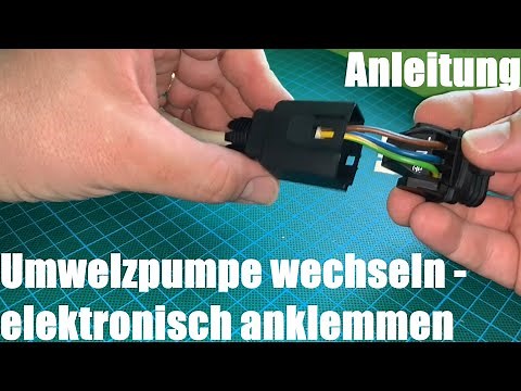 Changing the circulation pump (WILO circulation pump) - connecting electronically (wiring) instru...