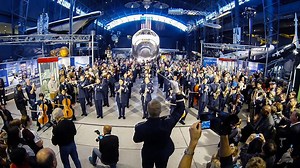 AF Band performs new holiday flash mob