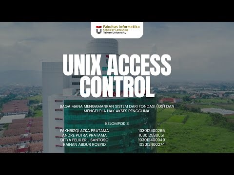 Kelompok 3 - Sistem Operasi [UNIX ACCESS CONTROL]