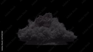 A huge nuclear bomb explosion Realistic animation of an atomic bomb explosion with fire, effect background footage, motion graphics, overlay 4K drag-and-drop editing software blending modes