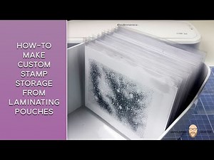 How To Make Rubber Stamp Storage Pockets from Laminate Sheets
