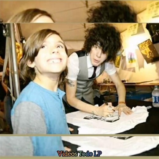 Living with his little fans 😍❤️ memories #lp