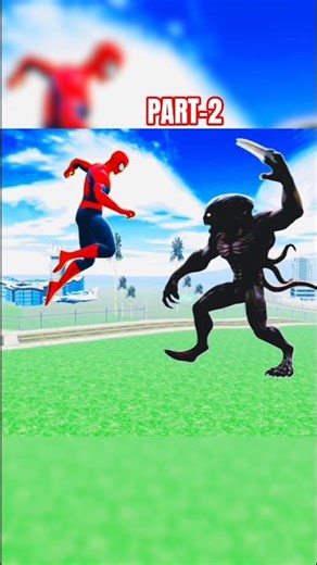 SPIDER-MAN IS KILLED BY AN ALIEN MONSTER💪#ibd3d#indianbikedriving#indianbikedriving3d#franklin#gta5