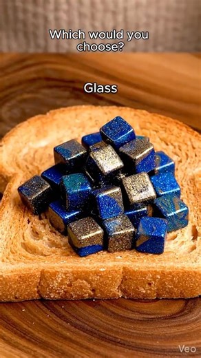 Material Butter Cubes ASMR | Glass, Neon, Resin, Ceramic, Metal