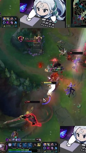 CLOSE DOBLE KILL 🌙 #shorts #dianalol #dianamid #leagueoflegends #lolclips