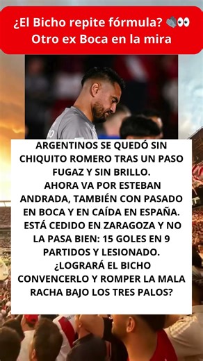 ¿El Bicho repite fórmula? 🧤👀 Otro ex Boca en la mira