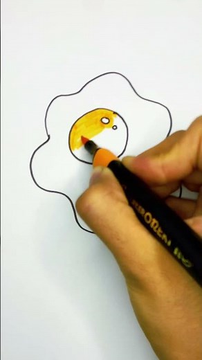 The Science of Drawing a Perfect Fried Egg🍳👍🏻✨