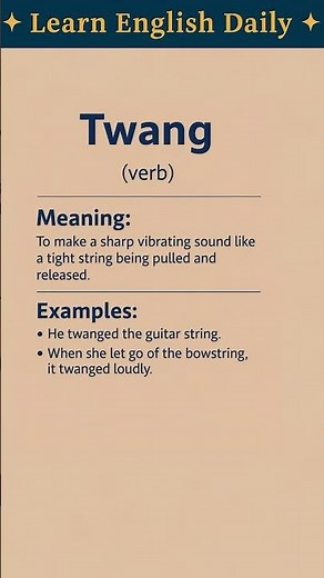 twang meaning in english | What is twang #shorts