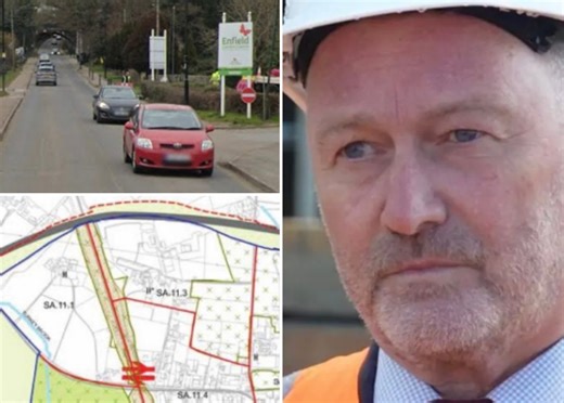 London village is set to become massive new town with 10,000 homes before election