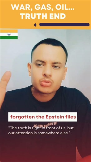 “War, Gas, Oil… Aur Sach Gayab: Jeffrey Epstein Files Ko Hum Bhool Gaye ⚠️🔥”