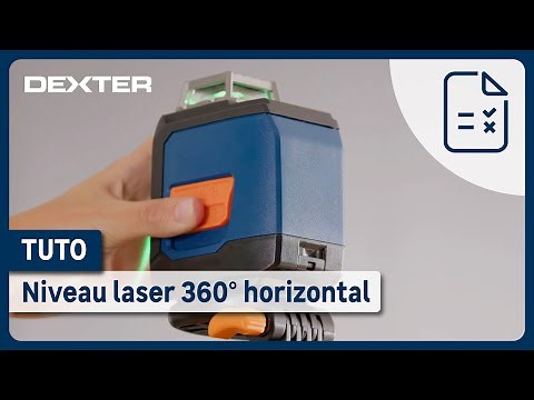 How do I use Dexter's green 360° cross laser level?