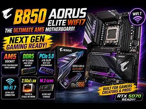 Gigabyte B850 AORUS Elite WIFI7 Motherboard Review & PC Build (2026)