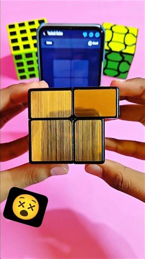 2*2 Mirror Cube Solved By AI 😵😱 #viral #rubikscube #solving #shorts 🤩🤩