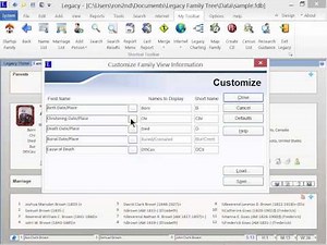 Legacy QuickTip Video - How to Customize the Family View's Information