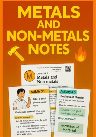 Metals and Non Metals Class 10th Science chapter 3 | Class 10 science #shorts #class10 #science