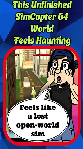 You Can Walk Around in SimCopter 64! #nintendo64 #e3 #retrogaming #shorts