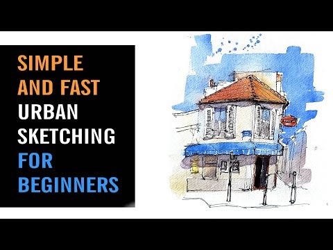 Simple and FAST urban sketching for Beginners - TRY THIS LOOSE STYLE!!