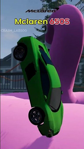 Cars vs Jump Into a Flamingo Tube - BeamNG.Drive