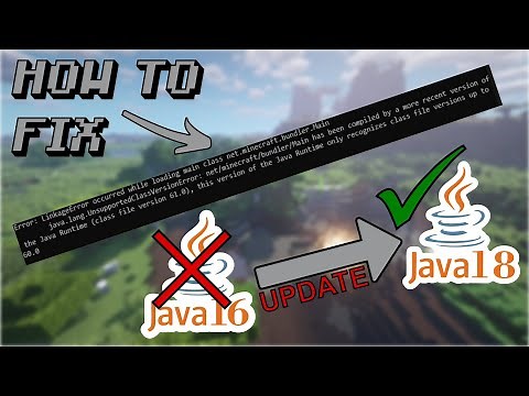 How to Fix "LinkageError" Minecraft Server 1.19 and Newer: Update Java SE Runtime Environment