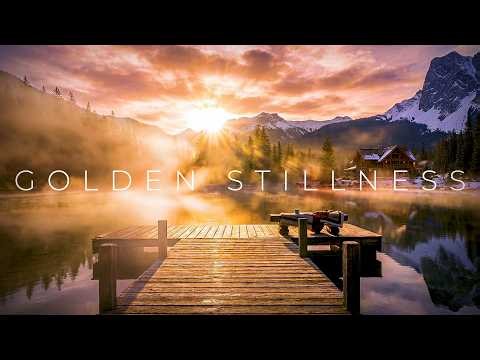 Golden Stillness | Sunrise Mountain Lake Ambience | Relaxing Nature Sounds | 1 Hour 4K