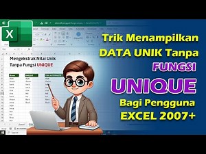 EXTRACT UNIQUE DATA without UNIQUE function - For Excel 2007+ Users #exceltricks #exceltutorielexcel