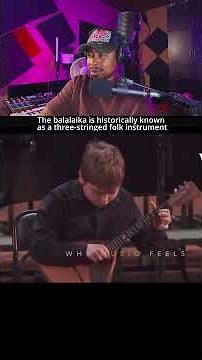 The balalaika is historically known as a three-stringed folk muisc instrument