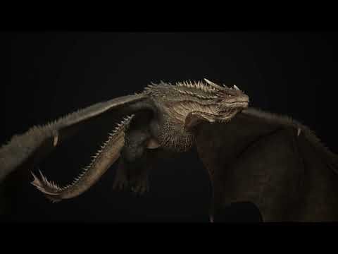 Realistic Dragon flying + Breath fire animation - Unreal Engine 5