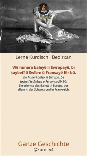 Leyla Bedirxan · Kurdische Ballerina #Shorts