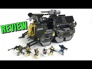 Halo Mega Bloks Elephant Troop Carrier REVIEW- SET 97381