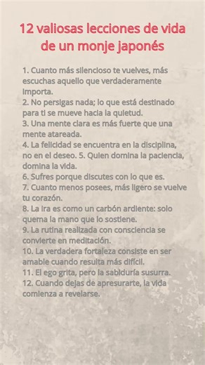 12 valiosas lecciones de vida de un monje japonés