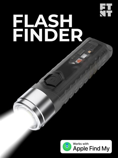 Never in the Dark. Your keys. Or you. FlashFinder is a compact and private keychain locator. It combines Apple Find My with versatile lighting. Find your keys with audio and visual cues. Light up your path or signal for help using multi-color LEDs. Use the magnetic mount for hands-free convenience. When the battery runs low, recharge it with a universal USB-C cable. Simple, practical, and essential for everyday use. #Footnoteaccessories #flashfinderLearn more about the new FlashFinder (FTNT001):