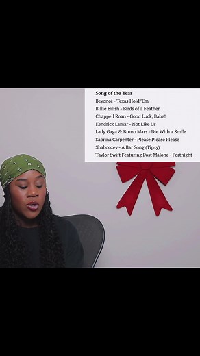 Grammy 2025 Song of the Year Nominees Revealed