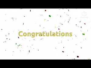 Congratulations background scenery video confetti graduation good luck surprise announcement