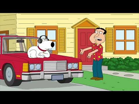 Family Guy - Brian jumping off the roof