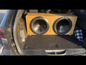 2 Rockford Fosgate Punch P3 15 inch subs sealed in Jeep Grand Cherokee