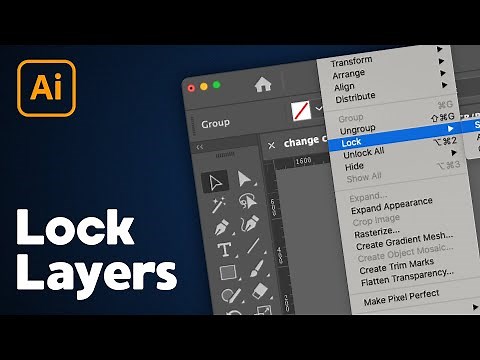 How to Lock & Unlock Layers in Illustrator